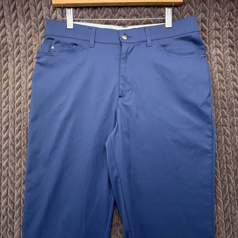 Adidas Golf Pants Mens 32x32 Blue Performance Stretch Lightweight Straight